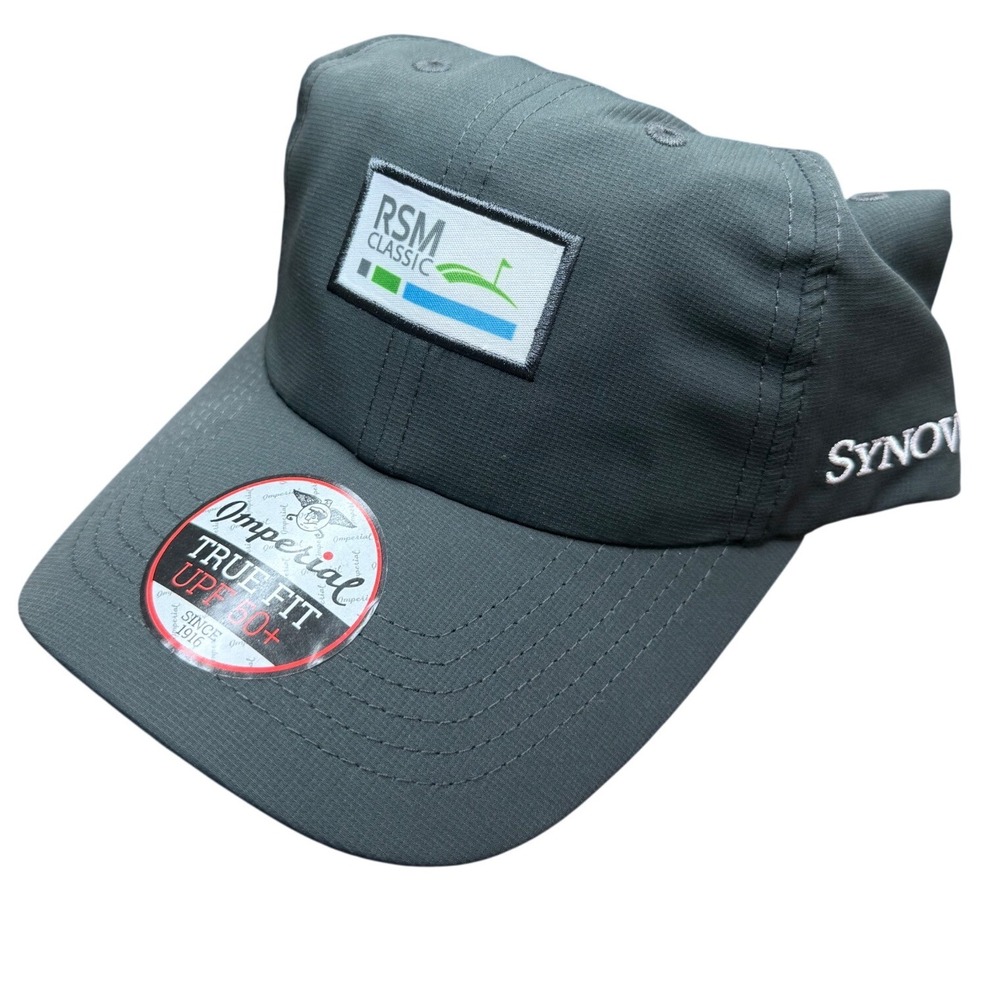 Imperial‎ RSM Classic Golf Hat Synovus True Fit UPF 50+ Gray Adjustable